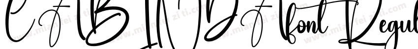 CABINDAfont Regular字体转换